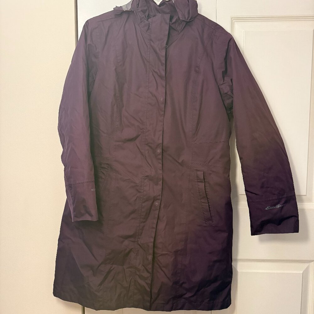 Eddie Bauer girl on the go insulated trench Petite Large (PL), purple